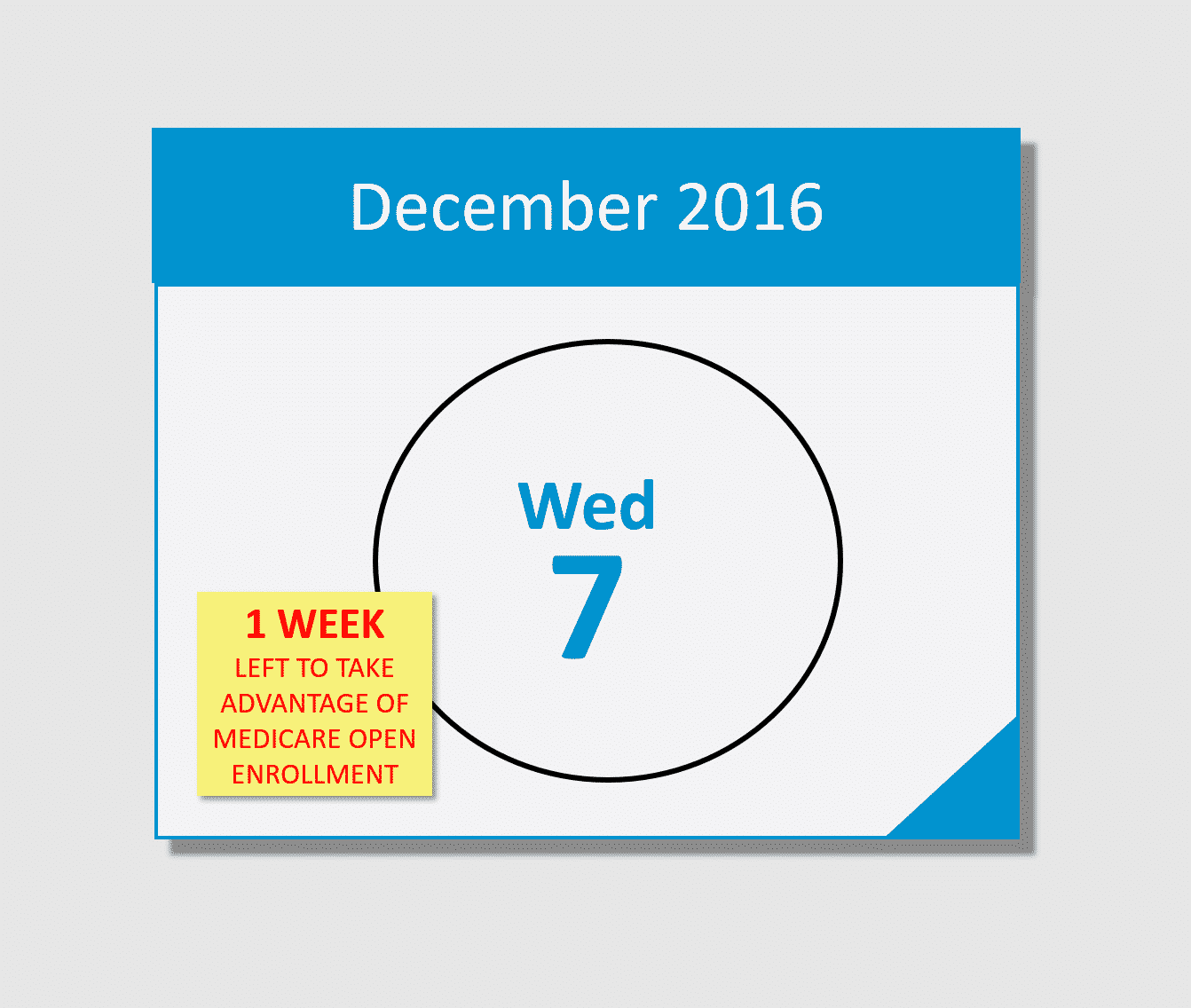 Don’t forget, Medicare Open Enrollment ends December 7th!