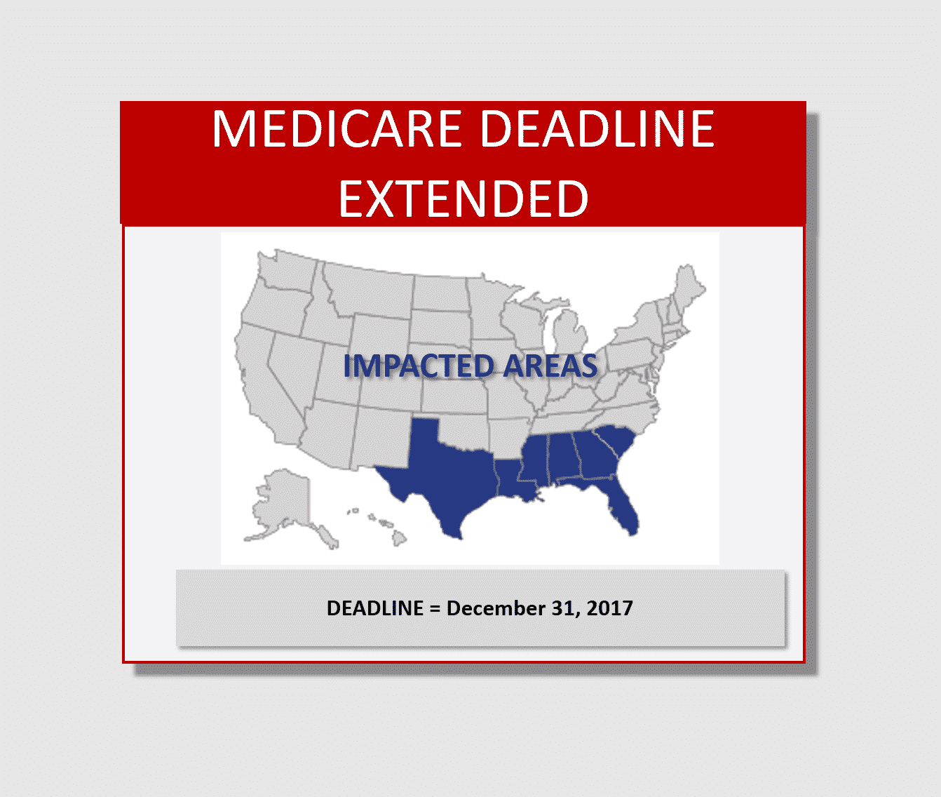Medicare Deadline Extended in Florida Due to Hurricane Irma
