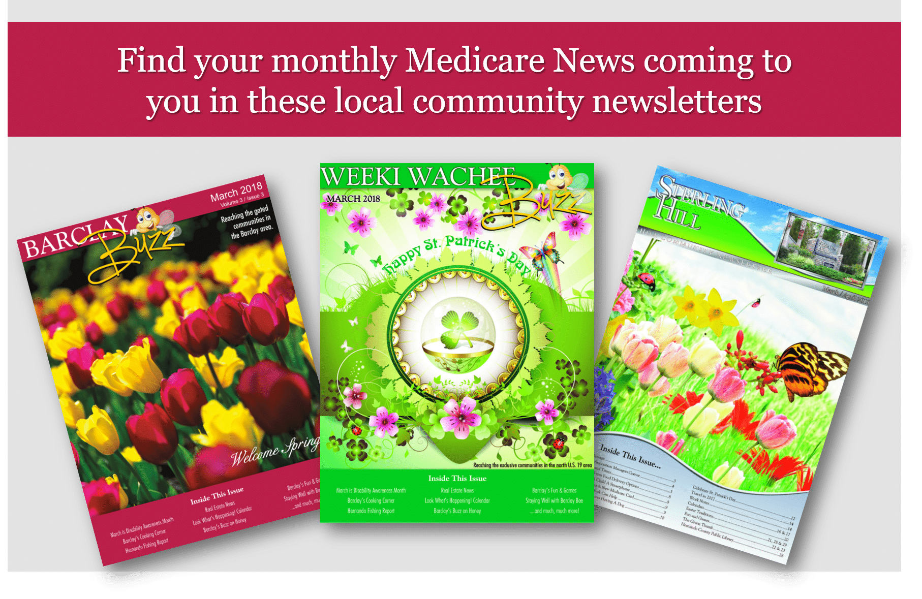 Find Your Monthly Medicare News & Community Events Coming To You In These Local Newsletters