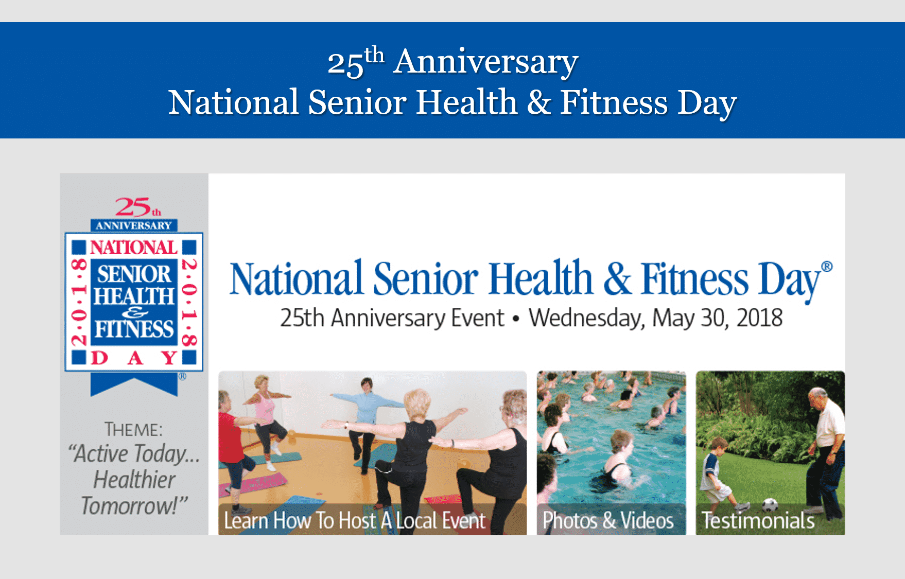 National Senior Health and Fitness Day 2018