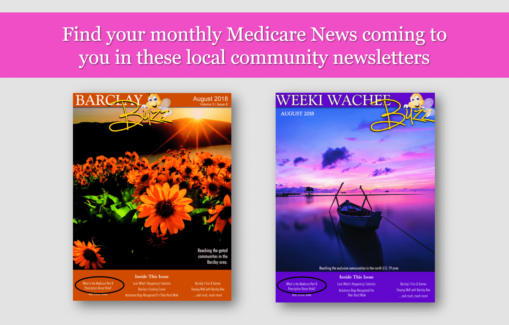 August 2018 Monthly Medicare News & Community Events